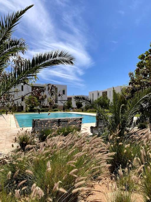 Luxurious Golf & Sea View Beach Apartment With Pool Access - Tamourrit, Taghazout Bay מראה חיצוני תמונה
