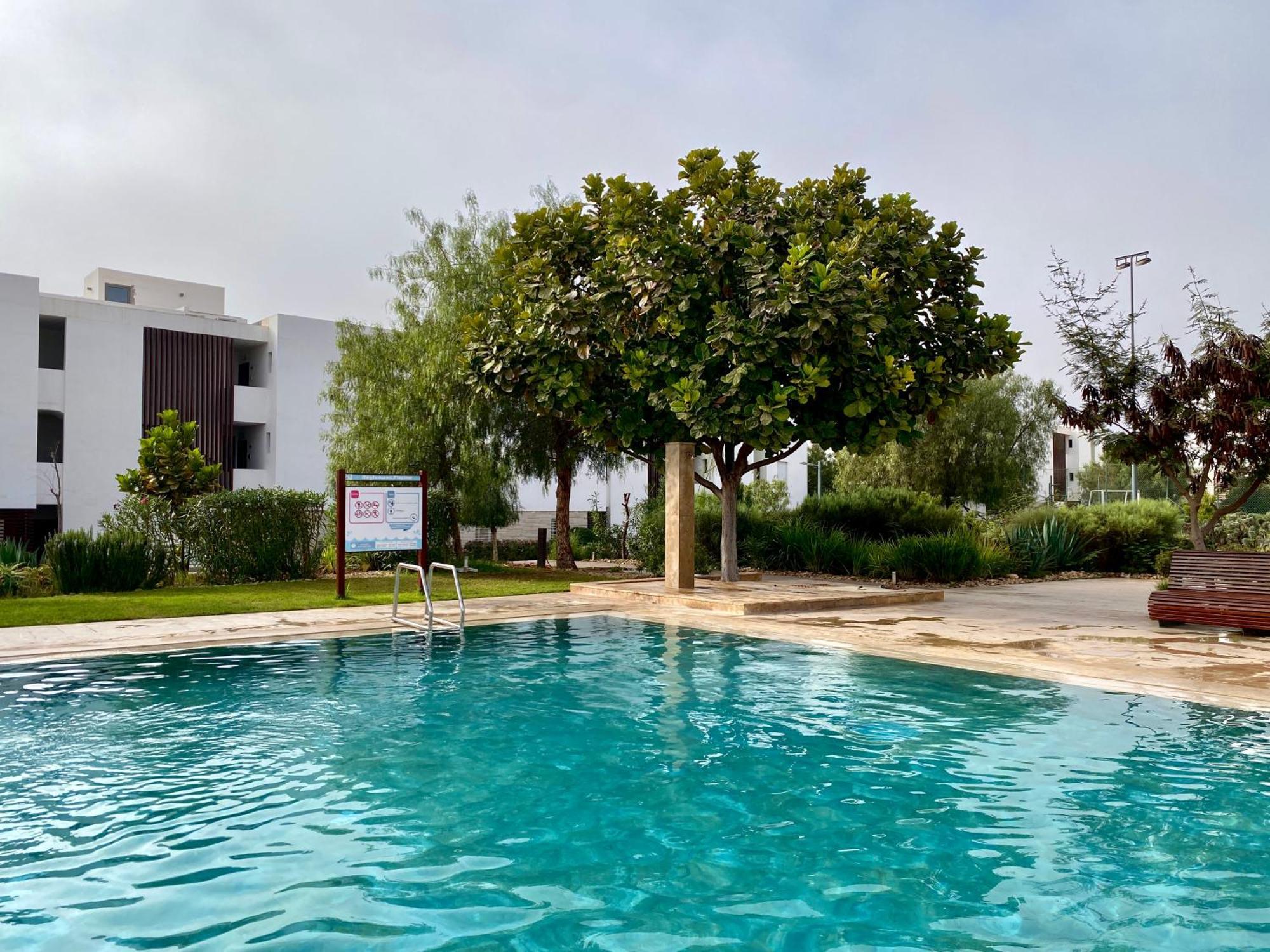 Luxurious Golf & Sea View Beach Apartment With Pool Access - Tamourrit, Taghazout Bay מראה חיצוני תמונה